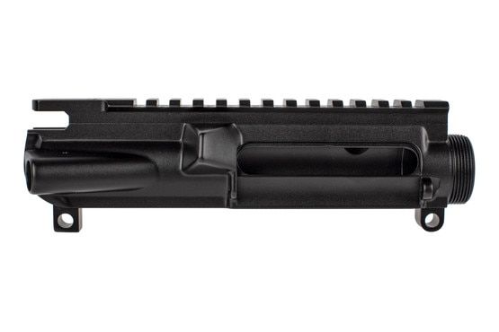 Expo Arms Stripped AR15 upper receiver features a black hardcoat anodized finish